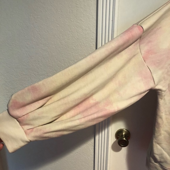 Tie dye print Balloon sleeved oversize sweatshirt - Picture 2 of 4